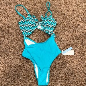 Cupahe tankini one piece, size medium, new w tags, never worn